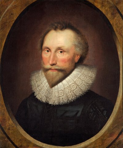 Portret van een onbekende heer door Cornelius Janssen van Ceulen